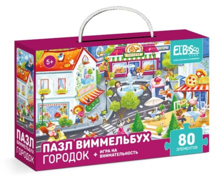 Пазл "Городок" 80 элементов арт. ET01-080